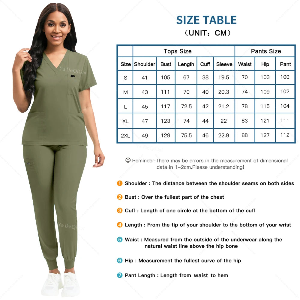 V-Neck Scrubs Top+ Pants